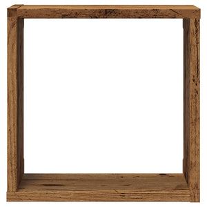 vidaXL Étagères murales cubes 6 pcs aspect bois de récupération 30x15x30 aggloméré
