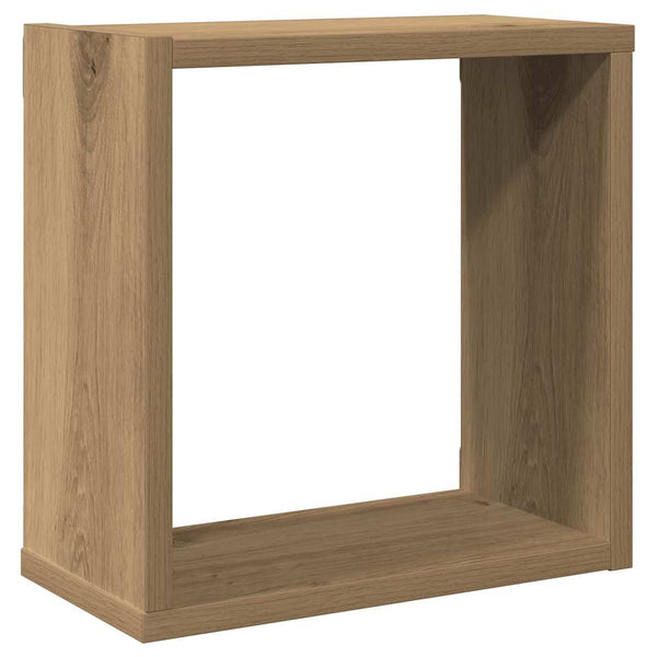 Würfel-Wandregale, 6er Set, Artisan-Eiche