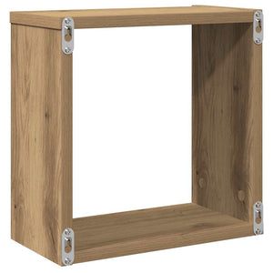 Würfel-Wandregale, 6er Set, Artisan-Eiche