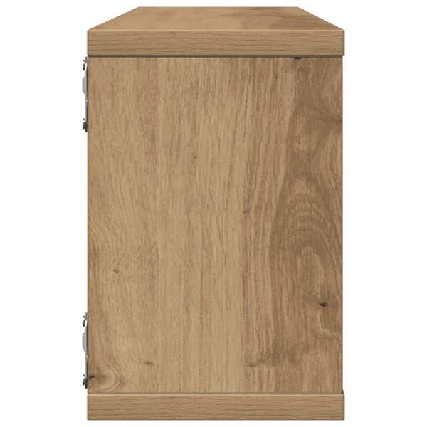 Wandregale 4er Set Eiche 60x15x23cm