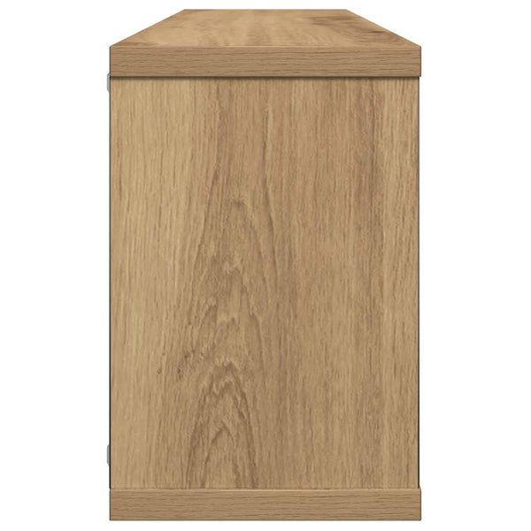 6er Set Wandregale Artisan Eiche 60x15x23 cm