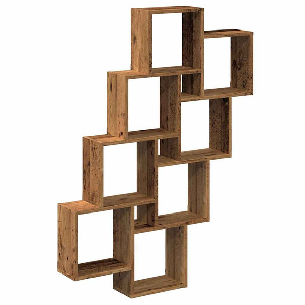 vidaXL Étagère cube aspect bois de récupération 90x15x119,5 cm en bois d'ingénierie