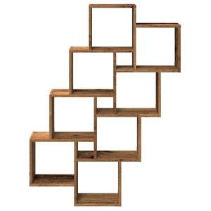 vidaXL Étagère cube aspect bois de récupération 90x15x119,5 cm en bois d'ingénierie
