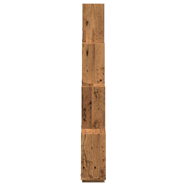 vidaXL Étagère cube aspect bois de récupération 90x15x119,5 cm en bois d'ingénierie