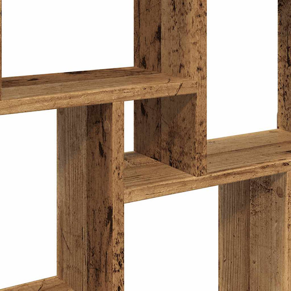 vidaXL Étagère cube aspect bois de récupération 90x15x119,5 cm en bois d'ingénierie