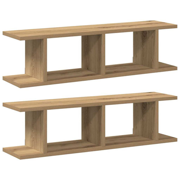 Wandregale 2er Set Artisan-Eiche 75 cm