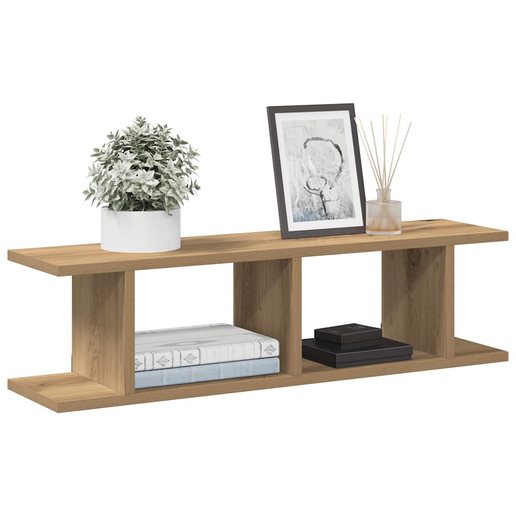Wandregale 2er Set Artisan-Eiche 75 cm