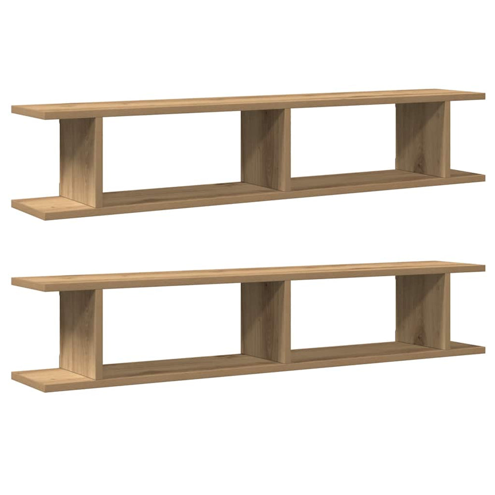 Wandregale 2er Set Artisan-Eiche