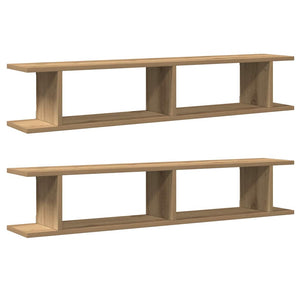 Wandregale 2er Set Artisan-Eiche