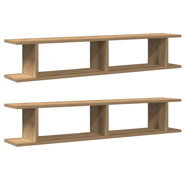 Wandregale 2er Set Artisan-Eiche