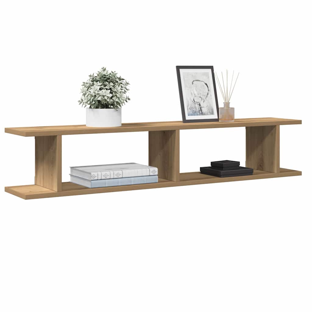 Wandregale 2er Set Artisan-Eiche