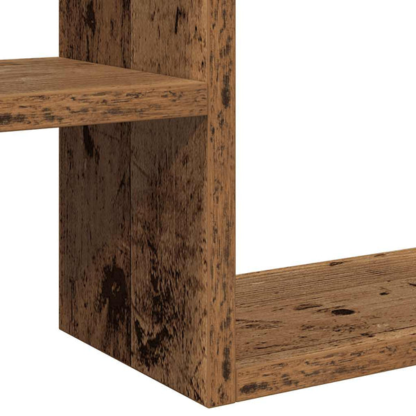 vidaXL Étagères murales 2 pcs Aspect bois de récupération 50x15x50 Bois d'ingénierie