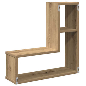 Wandregale 2er Set Artisan Eiche 50x50