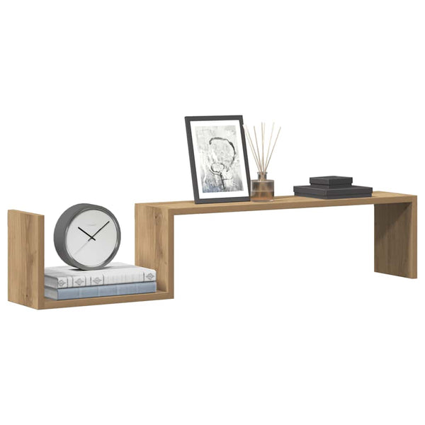 Wandregale 2er Set Artisan-Eiche 100cm