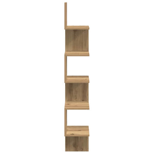 Wand-Eckregal Artisan Eiche 20x20x127,5 cm