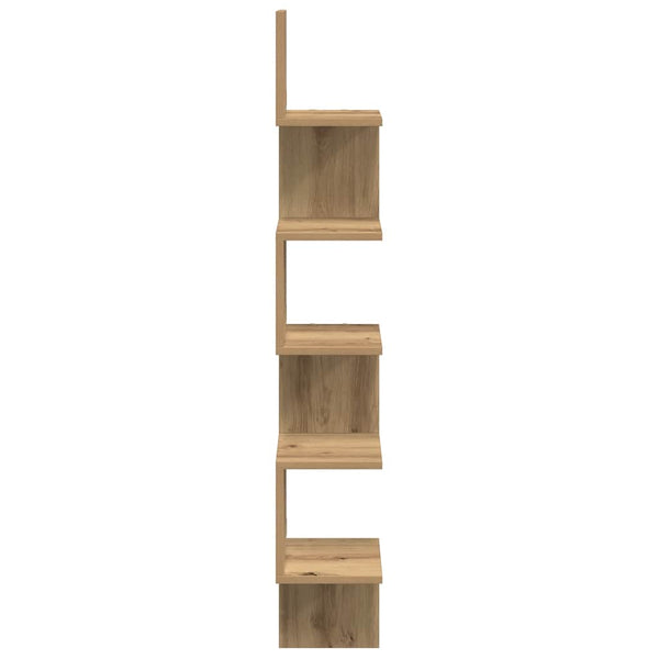 Wand-Eckregal Artisan Eiche 20x20x127,5 cm