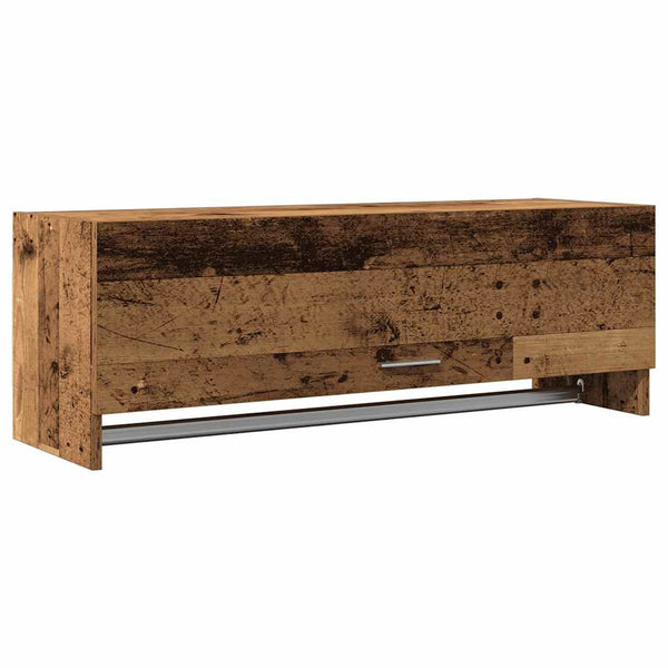 Kleiderschrank Altholz-Optik, 100 cm breit