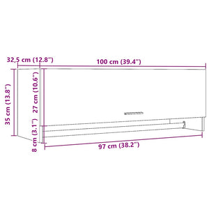 Kleiderschrank Altholz-Optik, 100 cm breit