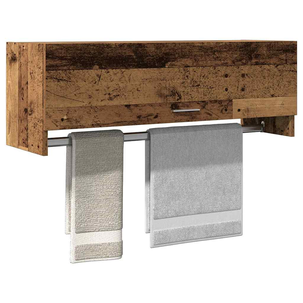 Kleiderschrank Altholz-Optik, 100 cm breit