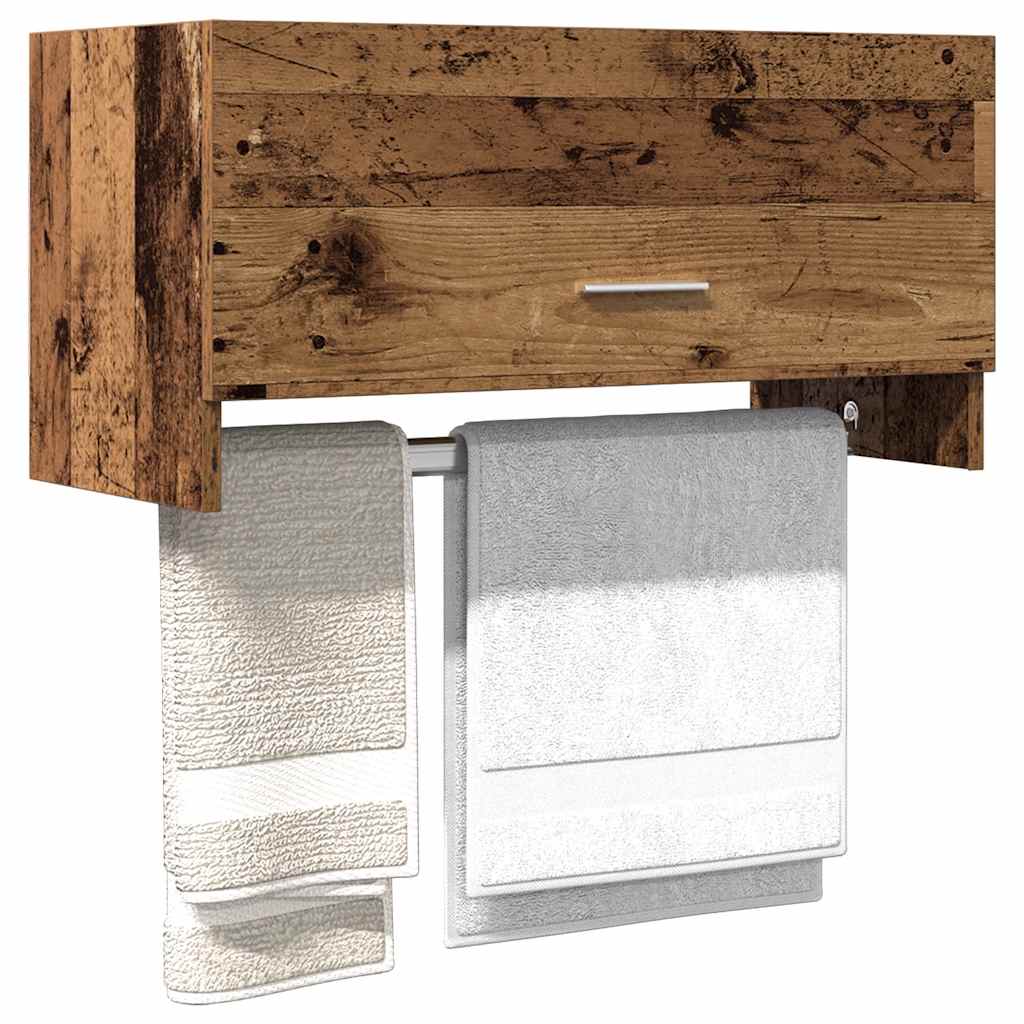 Kleiderschrank in Altholz-Optik, 70 cm