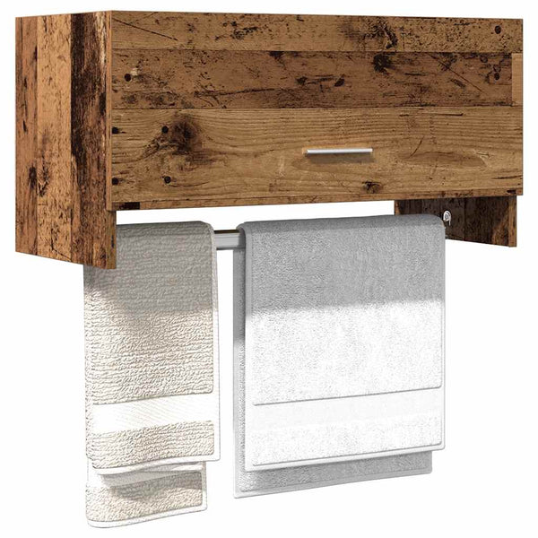 Kleiderschrank in Altholz-Optik, 70 cm