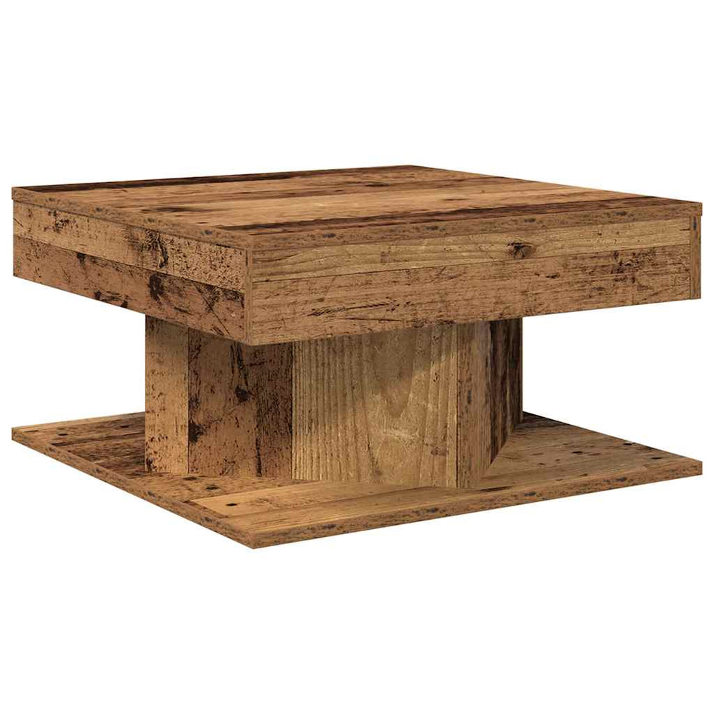Couchtisch Altholz-Optik 55x55 cm