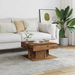 Couchtisch Altholz-Optik 55x55 cm