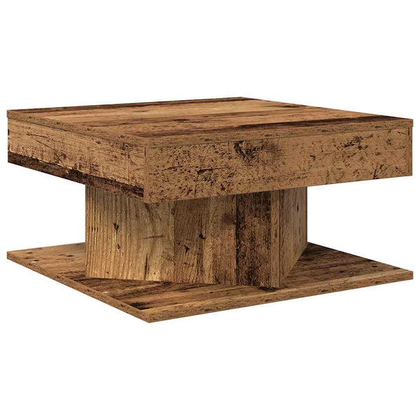 Couchtisch Altholz-Optik 55x55 cm