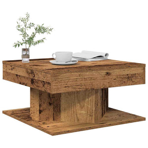 Couchtisch Altholz-Optik 55x55 cm