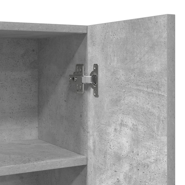 Waschmaschinenschrank Betongrau 70,5x25,5x90 cm