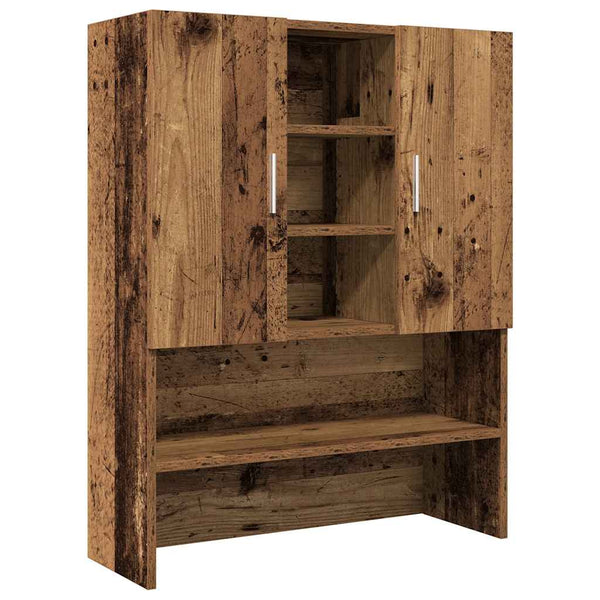 Waschmaschinenschrank Altholz-Optik 90cm