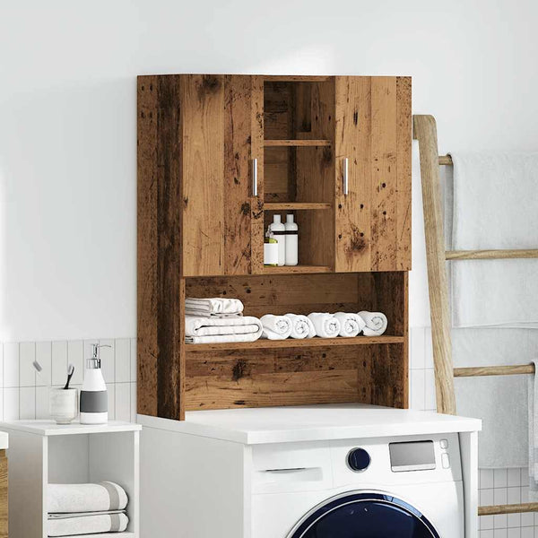Waschmaschinenschrank Altholz-Optik 90cm