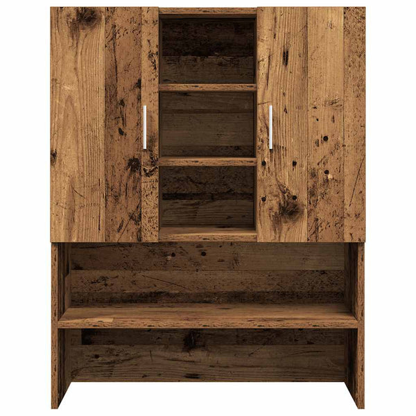 Waschmaschinenschrank Altholz-Optik 90cm