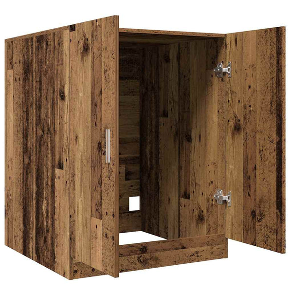 Waschmaschinenschrank Altholz-Optik