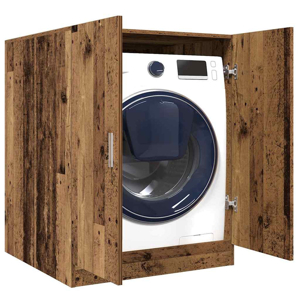 Waschmaschinenschrank Altholz-Optik