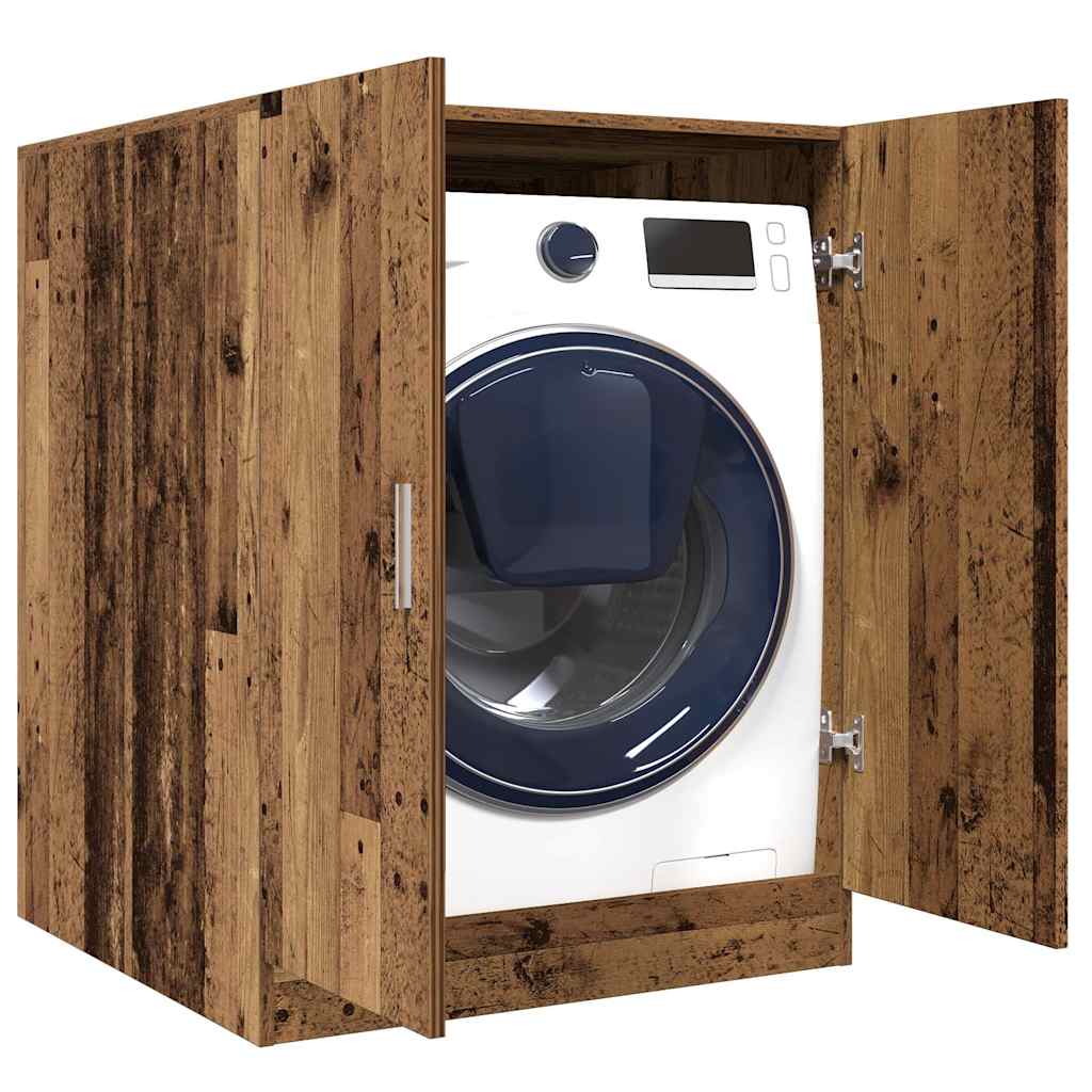 Waschmaschinenschrank Altholz-Optik