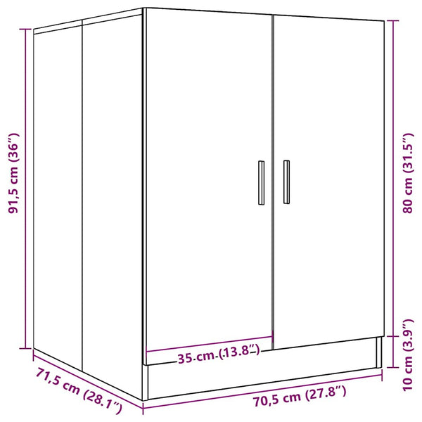 Waschmaschinenschrank Artisan-Eiche