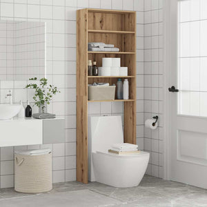 Waschmaschinenregal Artisan Eiche 64x24x190 cm