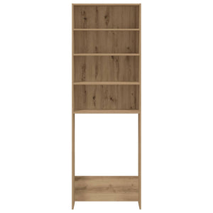 Waschmaschinenregal Artisan Eiche 64x24x190 cm