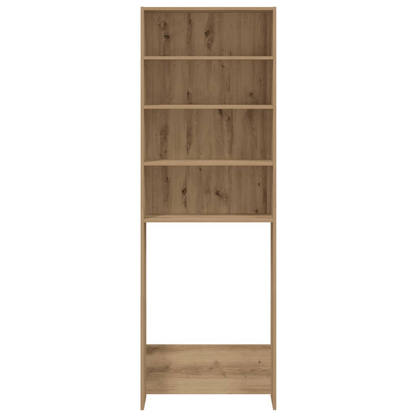 Waschmaschinenregal Artisan Eiche 64x24x190 cm