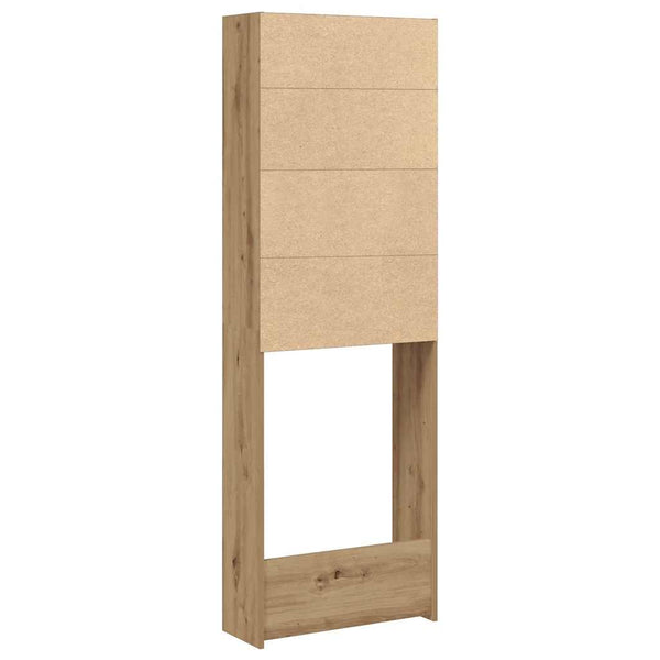 Waschmaschinenregal Artisan Eiche 64x24x190 cm