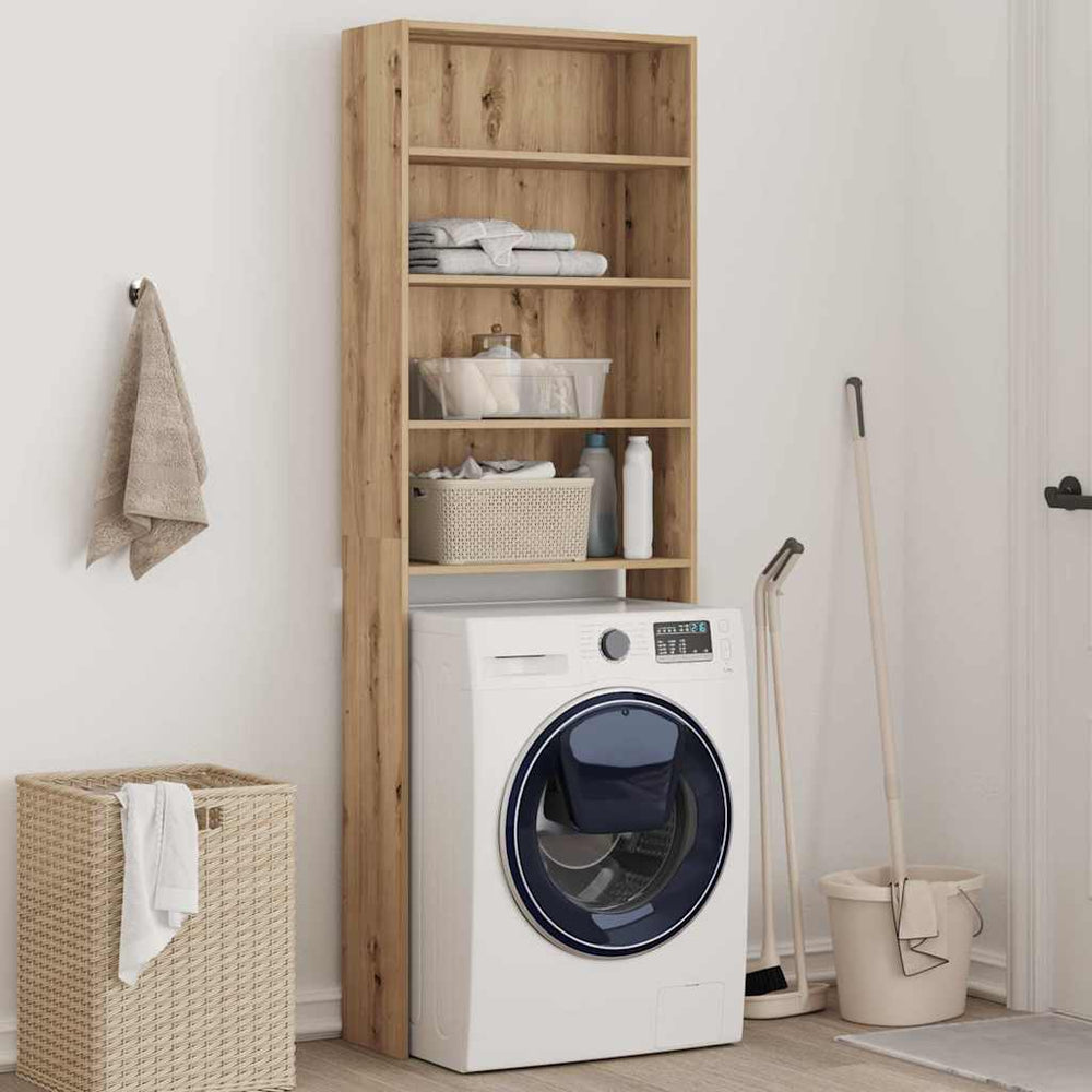 vidaXL Washing Machine Rack Artisan Oak 64x24x190 cm