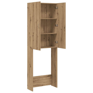 Waschmaschinenschrank Artisan Eiche 64x25,5x190 cm