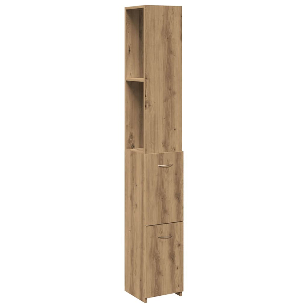 Badschrank Artisan Eiche 25x25x170 cm