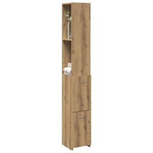 Badschrank Artisan Eiche 25x25x170 cm
