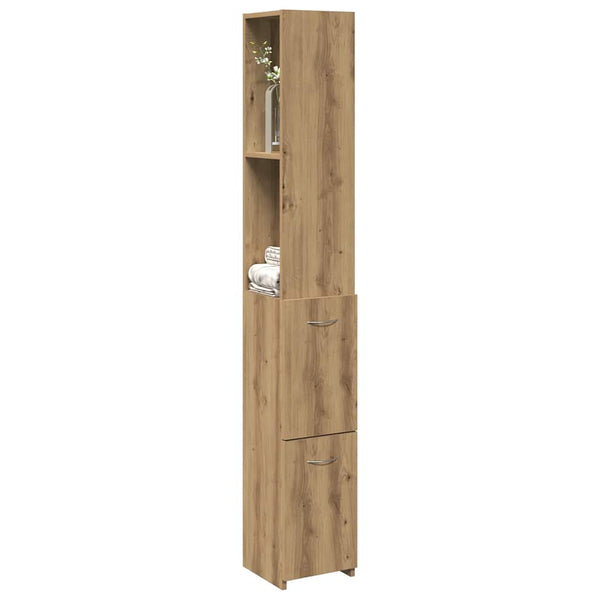 Badschrank Artisan Eiche 25x25x170 cm