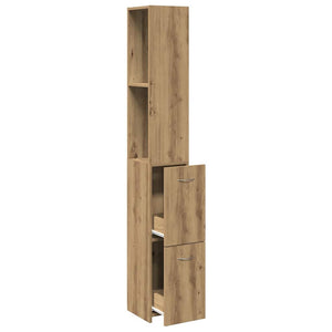 Badschrank Artisan Eiche 25x25x170 cm