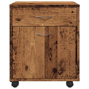 Rollcontainer Altholz-Optik, 45 cm