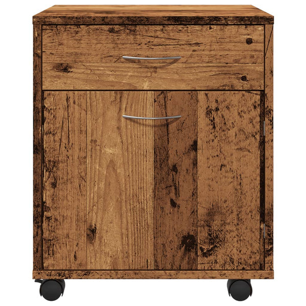 Rollcontainer Altholz-Optik, 45 cm