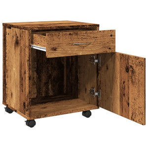 Rollcontainer Altholz-Optik, 45 cm